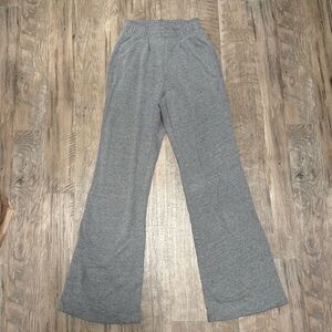 Gray Flare-Leg Sweatpants